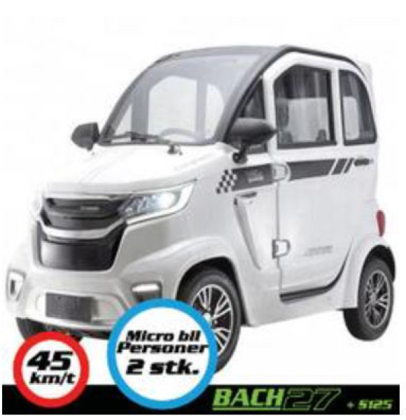 Bach 27 quadricycle S125 - koster 12 kr. at oplade